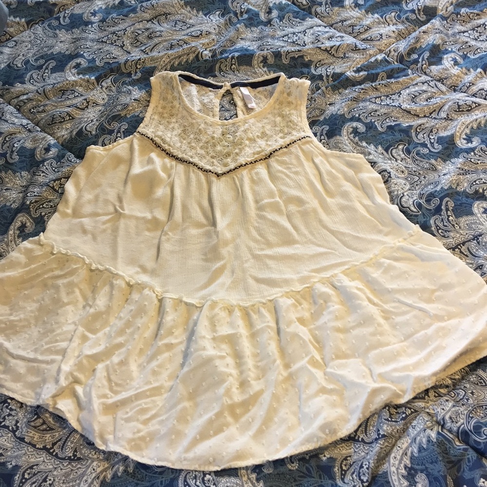 Large Cream blouse